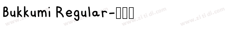 Bukkumi Regular字体转换